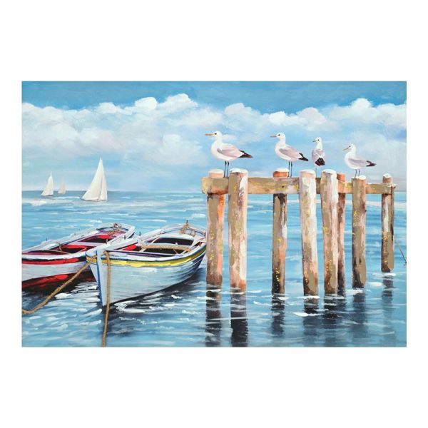 296 000052 Canvas painting Port I Inart 100x3x70cmDecoration > Paintings