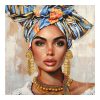 296 000058 Painting on canvas Siedo I Inart with frame 70x3.5x70cmDecoration > Paintings