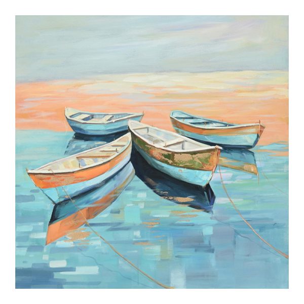 296 000061 Canvas painting Boatty Inart 100x3x100cmDecoration > Paintings