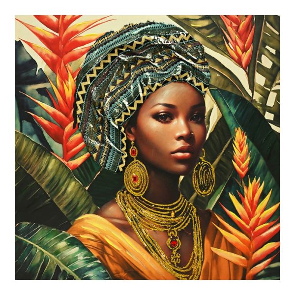 296 000073 Canvas painting Gangalo Inart 100x3x100cmDecoration > Paintings