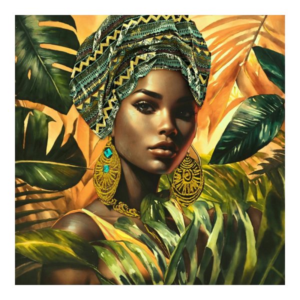 296 000074 Canvas painting Gangalo Ι Inart 100x3x100cmDecoration > Paintings