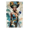 296 000085 Painting on canvas Siedo Inart with frame 70x3.5x70cmDecoration > Paintings