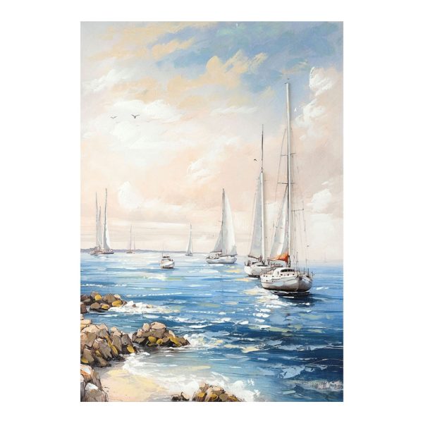 296 000089 Canvas painting Sailsy Inart 70x3x100cmDecoration > Paintings