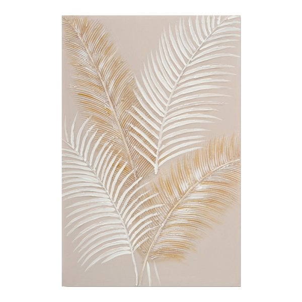 296 000092 Canvas painting Leavy I Inart 60x3x90cmDecoration > Paintings