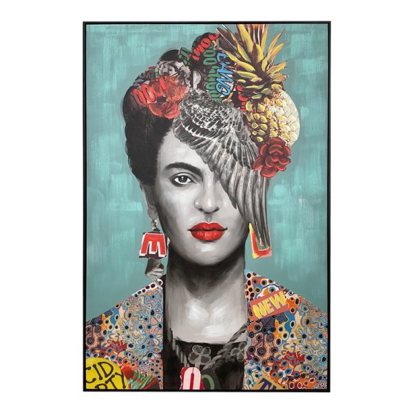 301 000023 Paining on canvas Frilo Inart with frame 80x3x120cmDecoration > Paintings