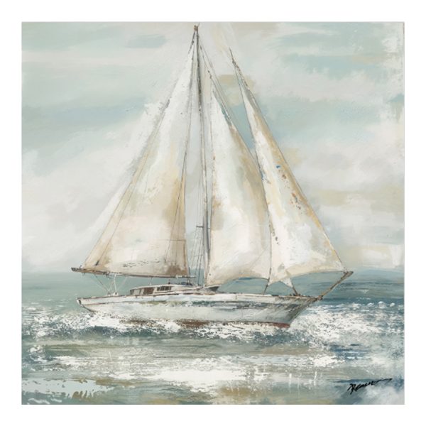 301 000033 Painting on canvas Siedo I Inart with frame 70x3.5x70cmDecoration > Paintings