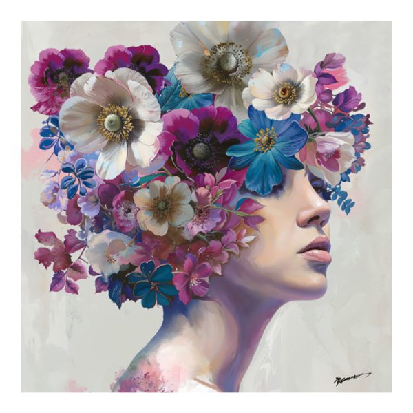 301 000034 Painting on canvas Mavare Inart with frame 100x3.5x100cmDecoration > Paintings