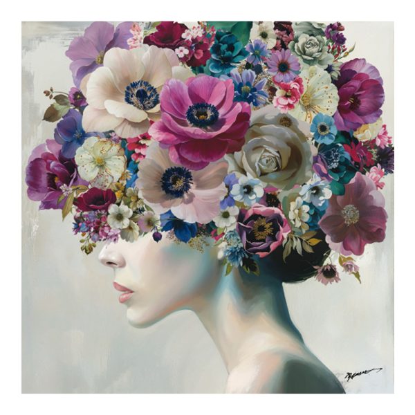 301 000035 Painting on canvas Mavare Ι Inart with frame 100x3.5x100cmDecoration > Paintings