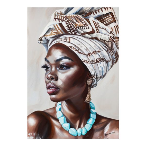 301 000039 Painting on canvas Zaira Ι Inart with frame 70x3.5x100cmDecoration > Paintings