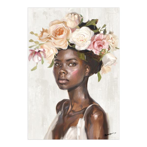301 000045 Painting on canvas Fleri Ι Inart 70x3.5x100cmDecoration > Paintings