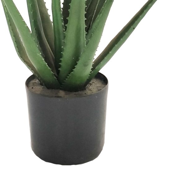 316 000020 2 Aloe decorative plant in a pot Inart green pp H51cmDecoration > Artificial plants