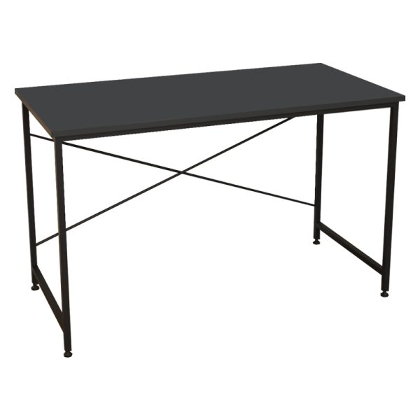 321 000025 Office desk Karvem pakoworld anthracite melamine-black metal 120x60x73cmOffice furniture > Working desk