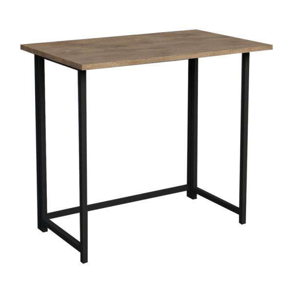 321 000026 Office desk foldable Thox pakoworld oak melamine-black metal 80x50x72cmOffice furniture > Working desk