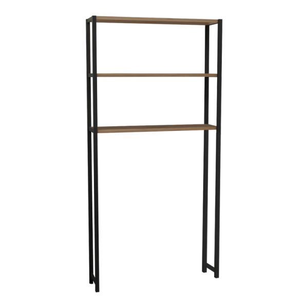 321 000027 Laundry cabinet Bothy pakoworld oak melamine-black melamine 73x22x150cmIndoor furniture > Home organization > Bathroom > Cabinets