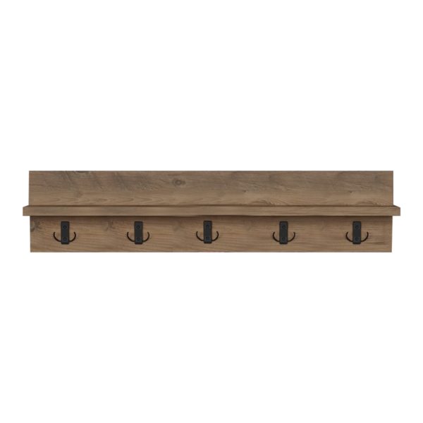 321 000054 2 Wall shelf Esform pakoworld oak melamine 80x11x18cmIndoor furniture > Hoods - Hangers