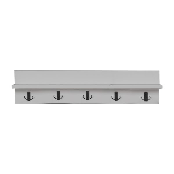 321 000055 2 Wall shelf Esform pakoworld white melamine 80x11x18cmIndoor furniture > Hoods - Hangers