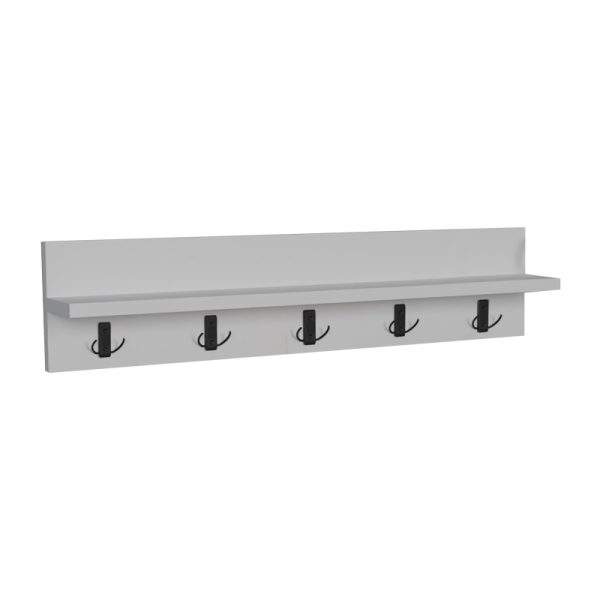 321 000055 Wall shelf Esform pakoworld white melamine 80x11x18cmIndoor furniture > Hoods - Hangers