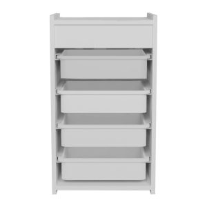 321 000064 2 Cabinet with baskets Toily pakoworld white melamine 45x30x75cmIndoor furniture > Home organization > Kitchen > Chest of Drawers