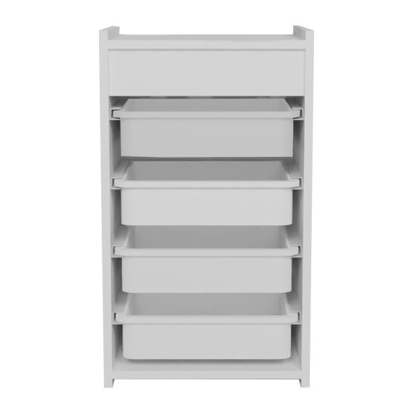 321 000064 2 Cabinet with baskets Toily pakoworld white melamine 45x30x75cmIndoor furniture > Home organization > Kitchen > Chest of Drawers