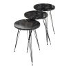 321 000071 Table shelf Lerf pakoworld oak melamine-black metal 48x17x40cmIndoor furniture > Home organization > Kitchen > Shelves