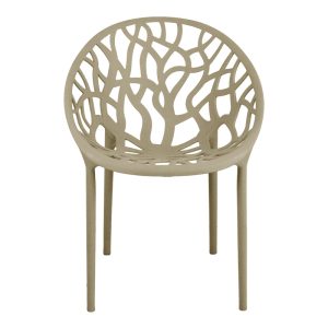 326 000030 3 Daren pakoworld pp armchair in cappuccino shade 59x60x79.5cmOutdoor furniture > Garden chair