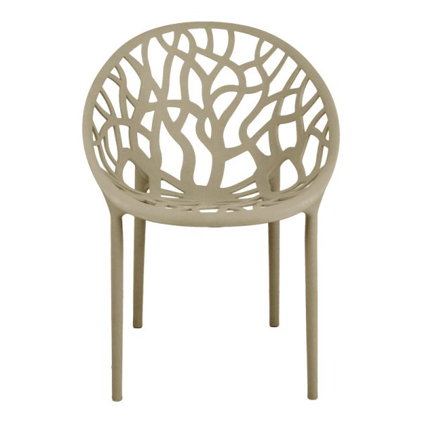 326 000030 3 Daren pakoworld pp armchair in cappuccino shade 59x60x79.5cmOutdoor furniture > Garden chair