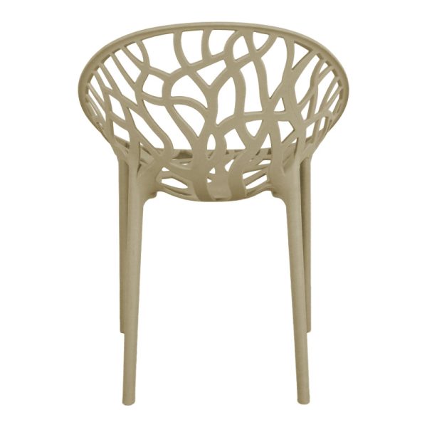 326 000030 4 Daren pakoworld pp armchair in cappuccino shade 59x60x79.5cmOutdoor furniture > Garden chair