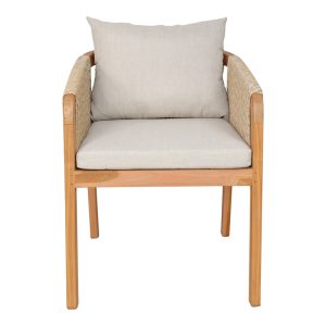 333 000003 3 Armchair Clarin pakoworld teak wood skeleton and pe rope in natural shade 55x65x73cmBOHO CHIC > Chairs and Armchairs