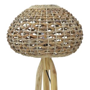337 000025 2 Kitren Inart floor lamp natural wood D23x130cmBOHO CHIC > Luminaries