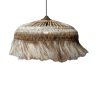 339 000020 Paranome Inart sisal and abaca mirror in natural color Φ115x4cmBOHO CHIC > Decoratives