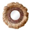 339 000032 Ceiling lamp Coanze Inart abaca wood in natural color D65x35cmBOHO CHIC > Luminaries