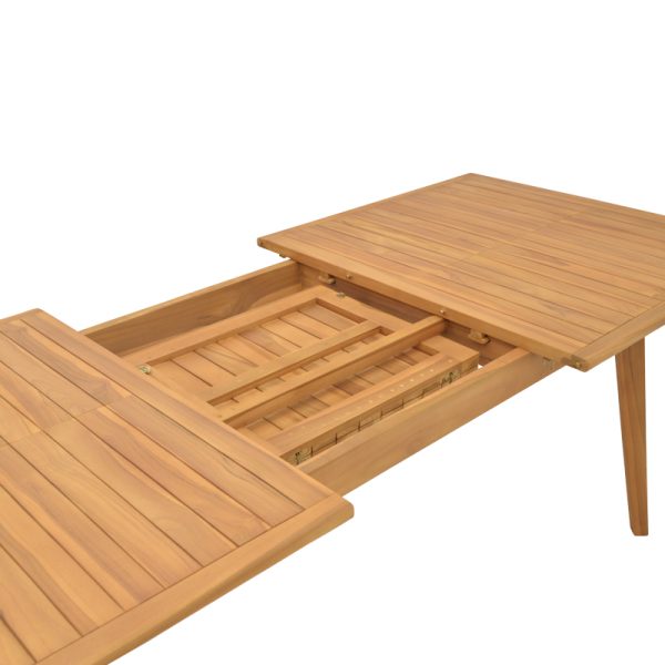 340 000003 4 Pino table pakoworld expanding teak wood in natural shade 180/240x100x75cmBOHO CHIC > Dining Tables