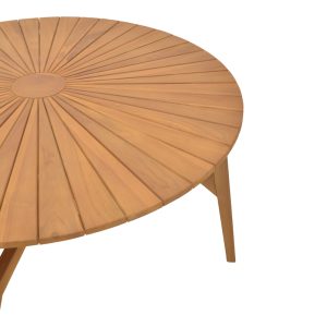 340 000010 2 Table Colen pakoworld teak wood in a natural shade D150x75cmBOHO CHIC > Dining Tables