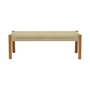 340 000014 2 Bench Uma pakoworld teak wood and pe rope in natural shade 150x45x40cmBOHO CHIC > Sofas & Benches
