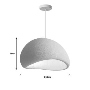 342 000052 2 Ceiling lamp Zulcere III pakoworld light gray ps 50x28cmBOHO CHIC > Luminaries