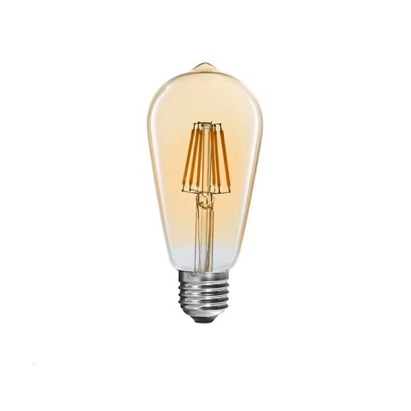 342 000078 LED lamp ST64 Bulb pakoworld 4W 3000K E27 amberLighting