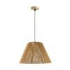 342 000090 Single-light ceiling lamp Ligua pakoworld metal-rope in natural shade Φ30x22cmBOHO CHIC > Luminaries