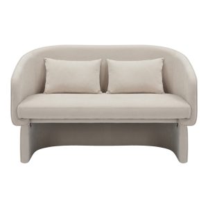 350 000004 4 Two-seater sofa Playmob pakoworld beige fabric 128x65x79cmIndoor furniture > Sofas