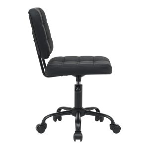 360 000009 2 Office chair Sedia pakoworld pu black 50x50x75-85cmOffice furniture > Labor office chairs