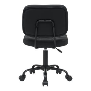 360 000009 4 Office chair Sedia pakoworld pu black 50x50x75-85cmOffice furniture > Labor office chairs