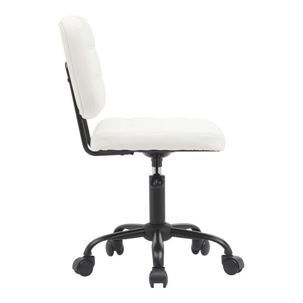 360 000010 2 Office chair Sedia pakoworld pu white 50x50x75-85cmOffice furniture > Labor office chairs