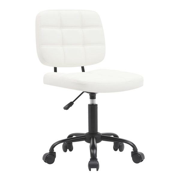 360 000010 Office chair Sedia pakoworld pu white 50x50x75-85cmOffice furniture > Labor office chairs