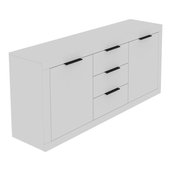 361 000073 Doha pakoworld sideboard in white color 180x45x80.5cmIndoor furniture > Buffets
