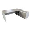 367 000003 Office bookcase Armadi pakoworld in sonoma-white color 80x40x200cmOffice furniture > Bookshelves