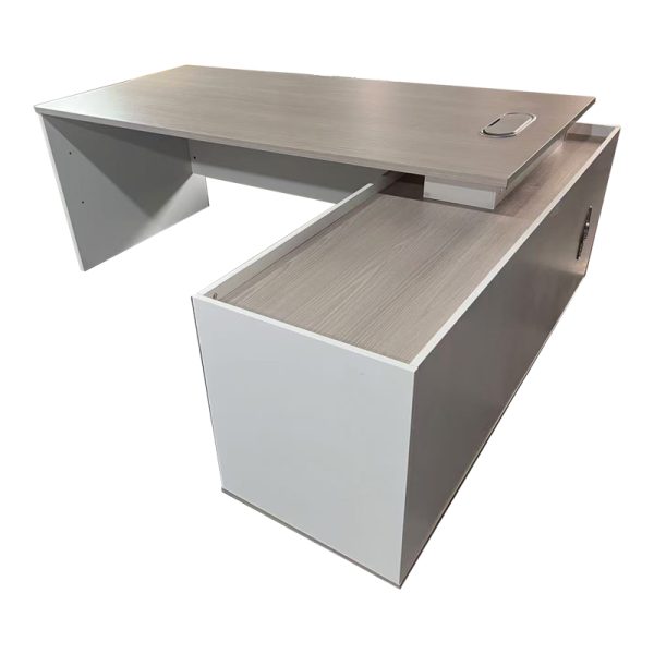 367 000003 2 Professional work corner desk Armadi pakoworld sonoma-white 200x90x75cmOffice furniture > Professional desk