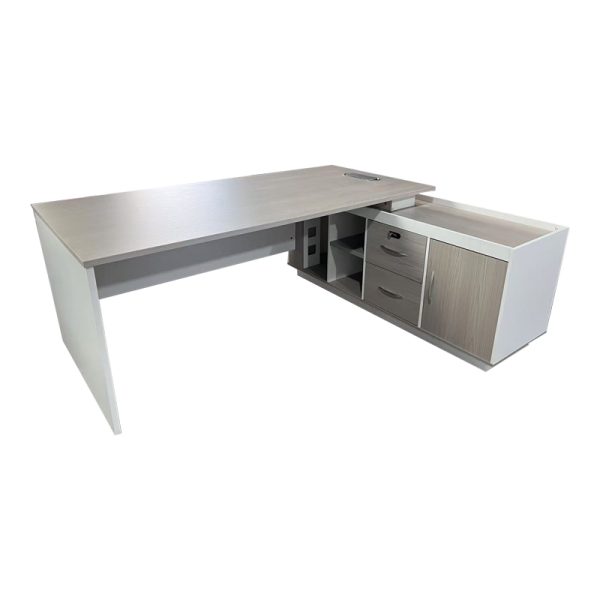 367 000003 Professional work corner desk Armadi pakoworld sonoma-white 200x90x75cmOffice furniture > Professional desk