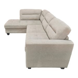 371 000004 2 Corner sofa right corner Camile pakoworld beige fabric 270x174x95cmIndoor furniture > Cornered sofas