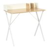 375 000002 Professional work corner desk Armadi pakoworld sonoma-white 180x80x75cmOffice furniture > Professional desk