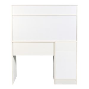 375 000009 3 Office desk with shelf Secreta pakoworld in white color 110x50x135cmOffice furniture > Working desk