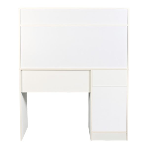 375 000009 3 Office desk with shelf Secreta pakoworld in white color 110x50x135cmOffice furniture > Working desk